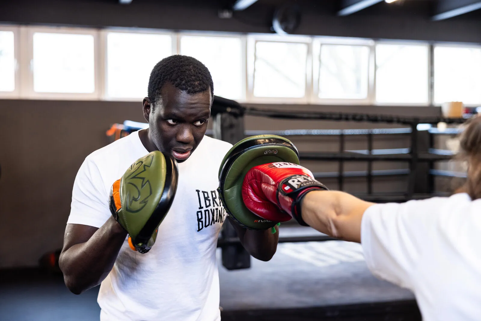 Boxtraining mit dem Trainer